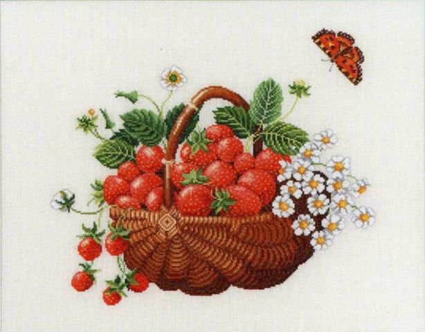 клубничка - клубника, ягоды, цветы - оригинал