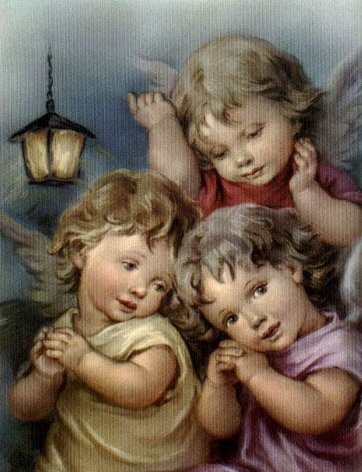 три ангелочка - ангелы - оригинал