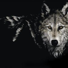 Оригинал схемы вышивки «Волк» (№508753)
