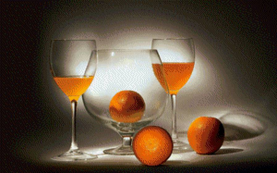мандариновый микс - апельсины, фрукты, бокалы, мандарины - предпросмотр