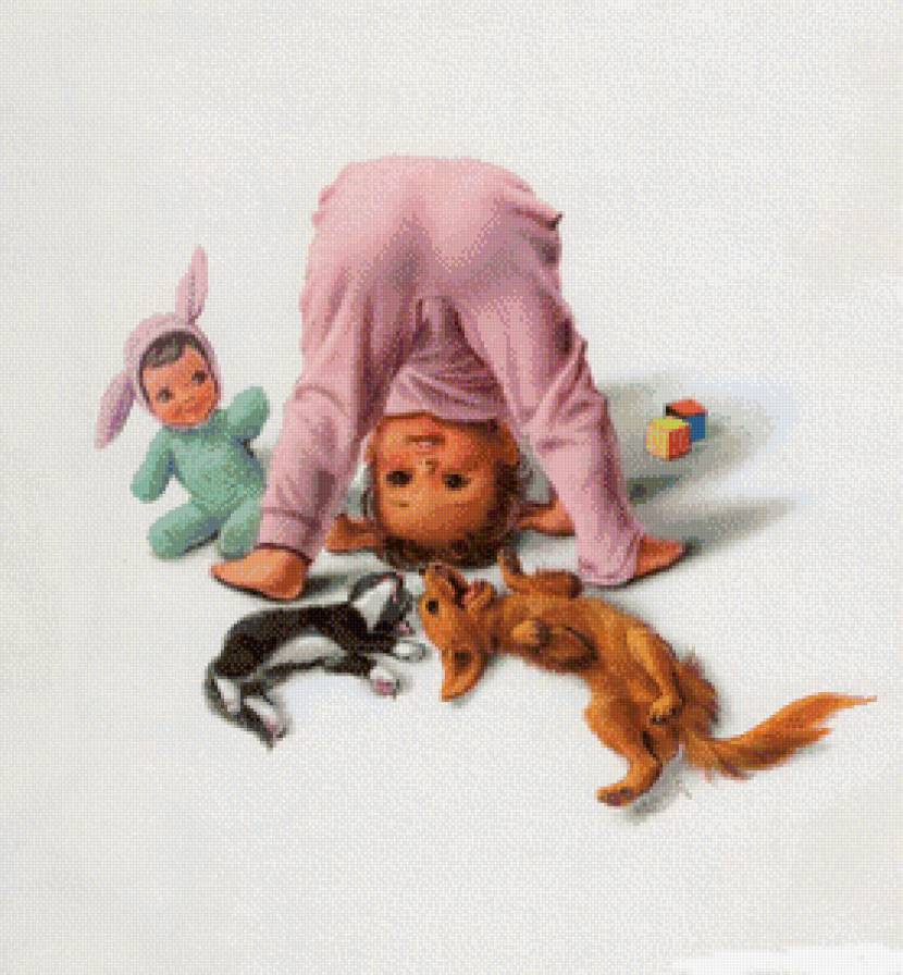 Серия "Очаровашки" - девочка, кошки, животные, дети, игрушки, собаки - предпросмотр