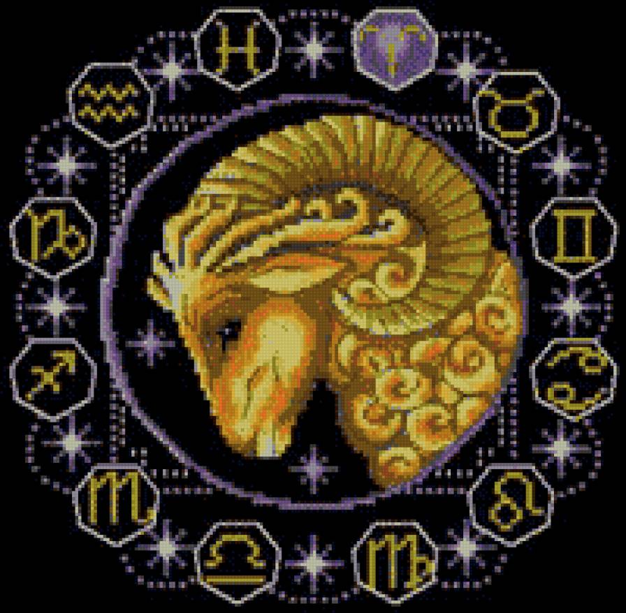 зодиак овен - овен, подушка, знак, гороскоп, зодиак - предпросмотр