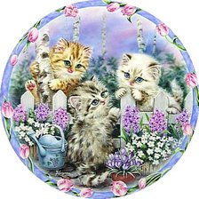 Оригинал схемы вышивки «Милые котята» (№511033)