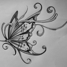 Оригинал схемы вышивки «бабочка» (№511663)