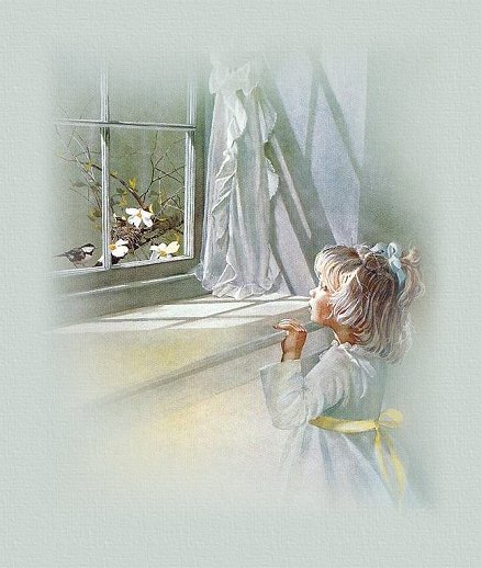 Dziewczynka przy oknie:) - deti - оригинал