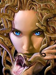 взгляд медузы гаргоны - женский образ, мифы, девушка, люди, фэнтези, змеи - оригинал
