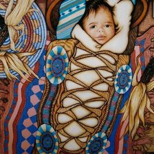 Схема вышивки «Индейский малыш»