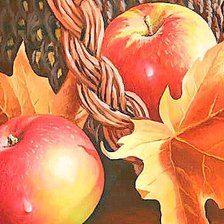 Схема вышивки «Два яблока»
