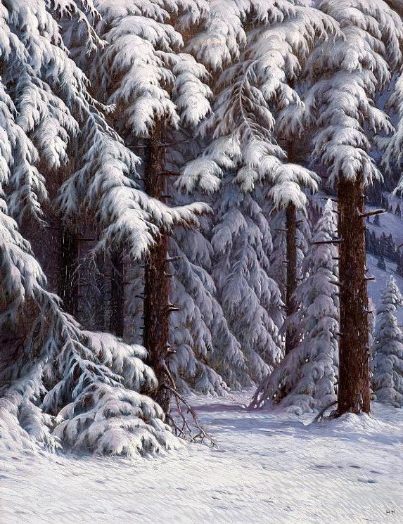 зимний лес 2 - зима, новый год, лес, пейзаж, природа, снег - оригинал