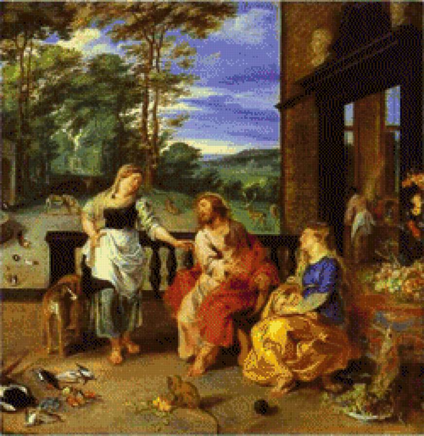 Картина Рубенса - пейзаж, люди, картины - предпросмотр