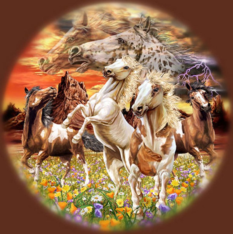 Табун - кони, лошади, животные - оригинал