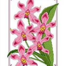 Оригинал схемы вышивки «Орхидеи» (№519254)