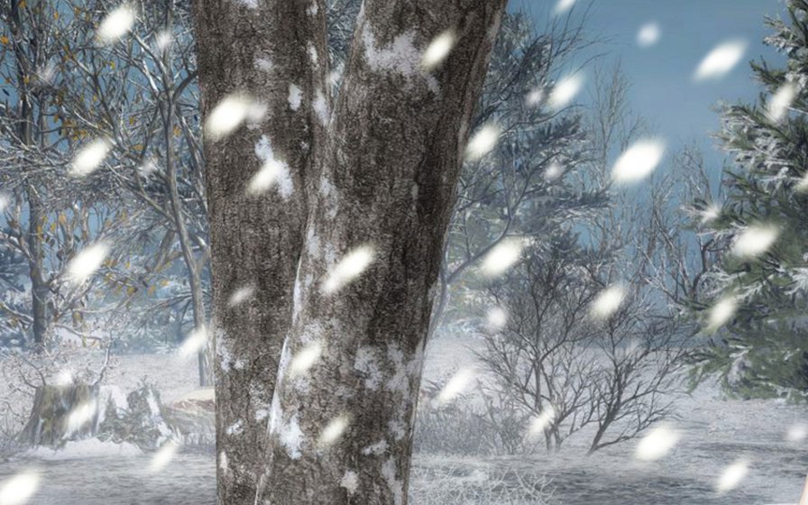 Девушка-вьюга ч. 1 верх - фентези, зима, девушка, лес, снег - оригинал