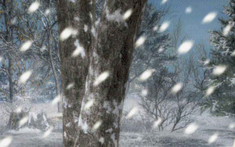 Девушка-вьюга ч. 1 верх - девушка, снег, лес, зима, фентези - предпросмотр