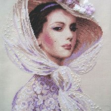 Оригинал схемы вышивки «дама» (№522265)