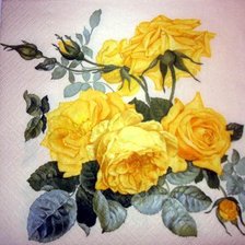 Оригинал схемы вышивки «желтые розы» (№522590)
