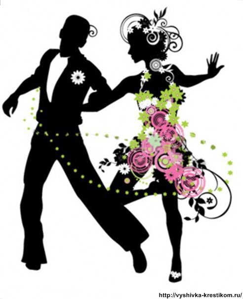 танец 10 цветов - монохром, пара, танец - оригинал