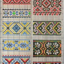 Схема вышивки «виды орнаментов»