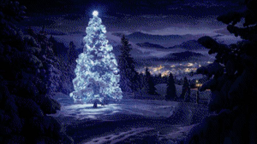зимний лес рождество - новый год, снег, елка, новогодняя елка, рождество, зима, лес - предпросмотр