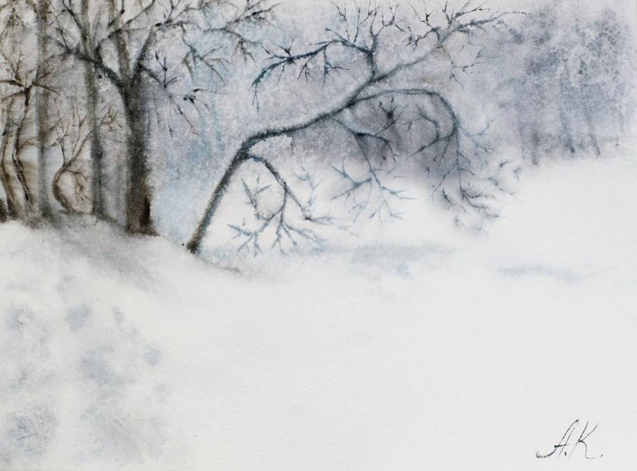пушистый снег монохром - зима, монохром, снег, пейзаж, природа, чорнбелое, лес, новый год - оригинал