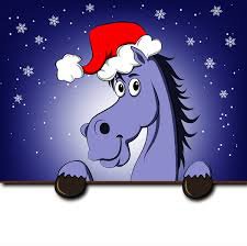 новогодняя лошадка - лошадь, год лошади, подушка, животные - оригинал