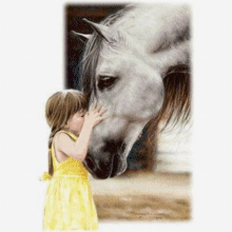 девочка с лошадью - детское, дети, животные, мило, год лошади, лошадь - предпросмотр
