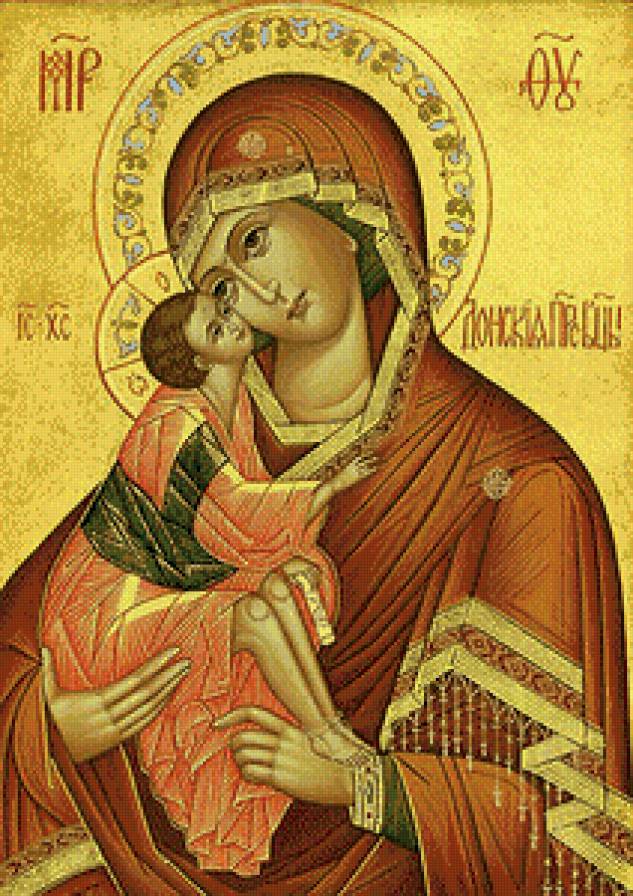 Донская икона Божьей Матери - икона, богородица - предпросмотр