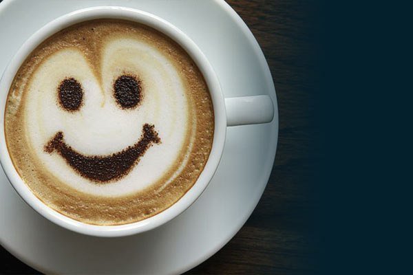 Чашка кофе - улыбка, кофе - оригинал