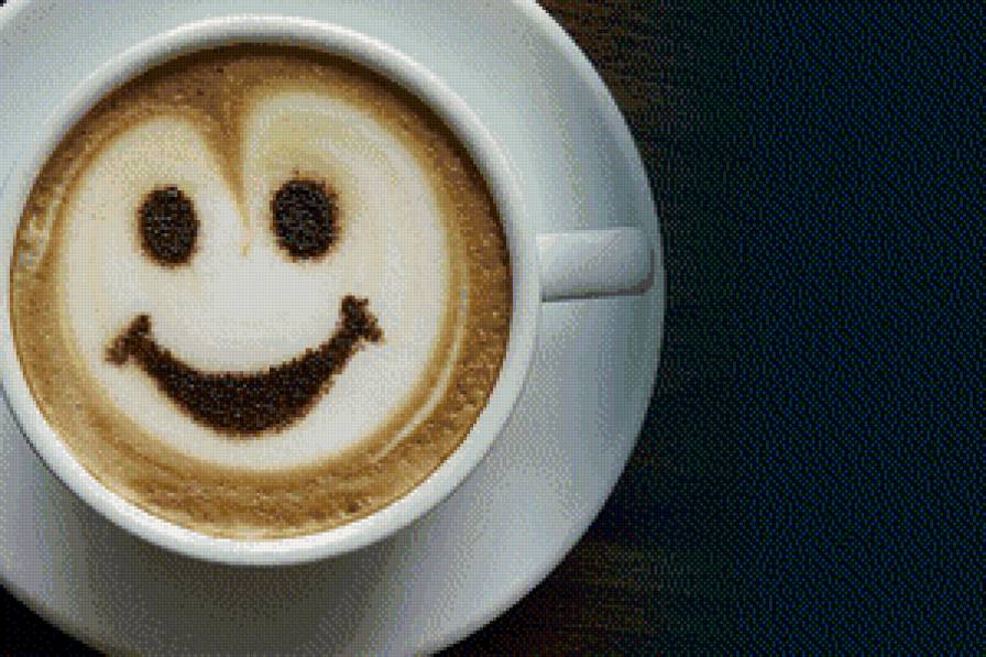 Чашка кофе - улыбка, кофе - предпросмотр