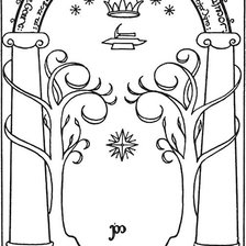 Оригинал схемы вышивки «врата мории» (№525918)