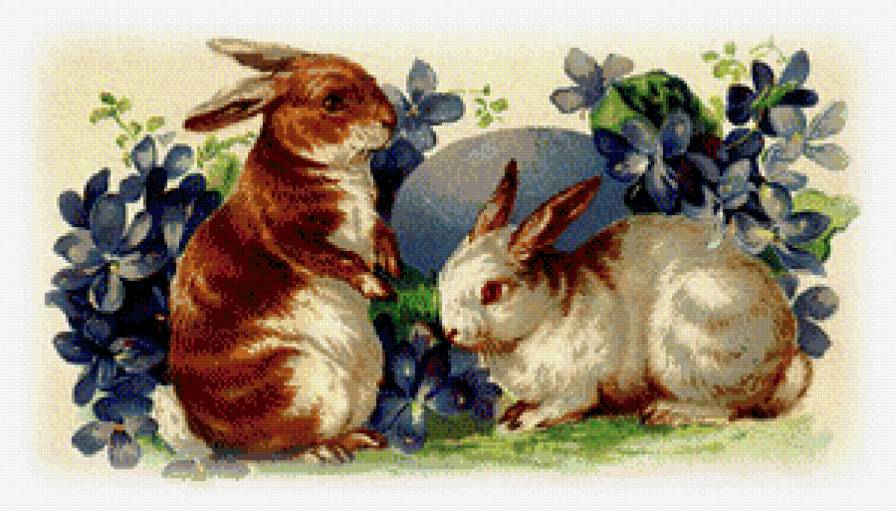 Пасхальные кролики - праздник, пасха, кролики - предпросмотр