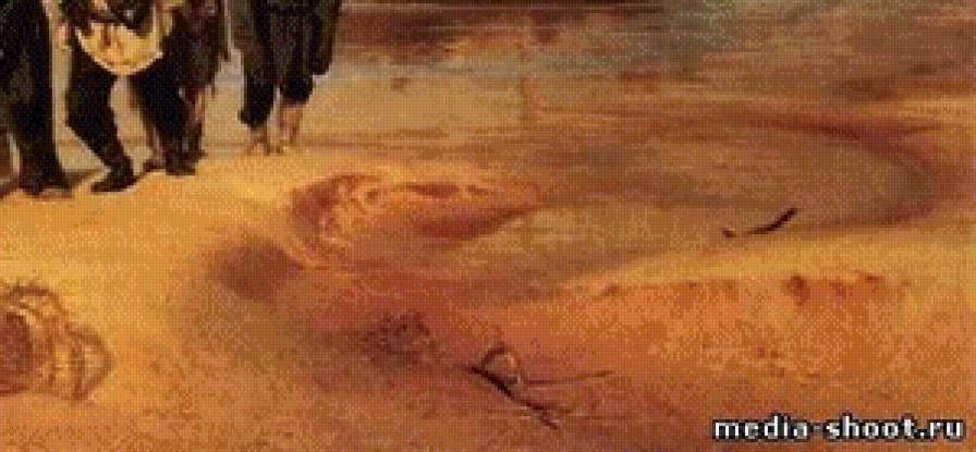 "Бурлаки на Волге" Илья Репин ч. 4 низ - картины, илья репин, бурлаки на волге - предпросмотр