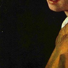 Оригинал схемы вышивки ««Девушка с жемчужной серёжкой» Ян Вермеер ч. 3 низ» (№526822)