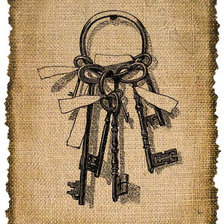 Оригинал схемы вышивки «ключи» (№526884)