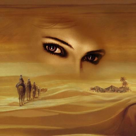 глаза в пустыне - картина - оригинал