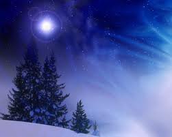 лунная зимняя ночь - пейзаж, ели, сугробы, луна, зима, ночь, природа, елки - оригинал