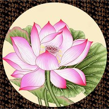 Оригинал схемы вышивки «Цветок лотоса» (№527378)