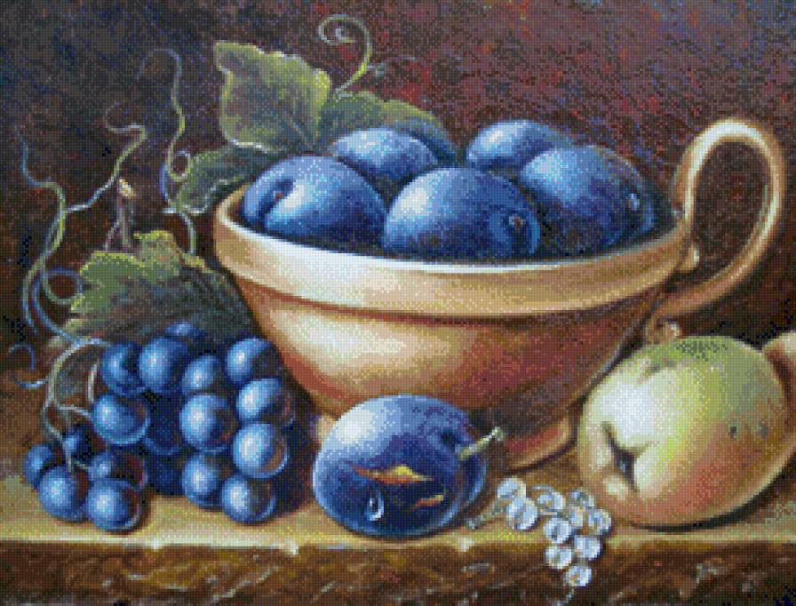 Натюрморт - ягоды, картины, фрукты, живопись, натюрморт - предпросмотр