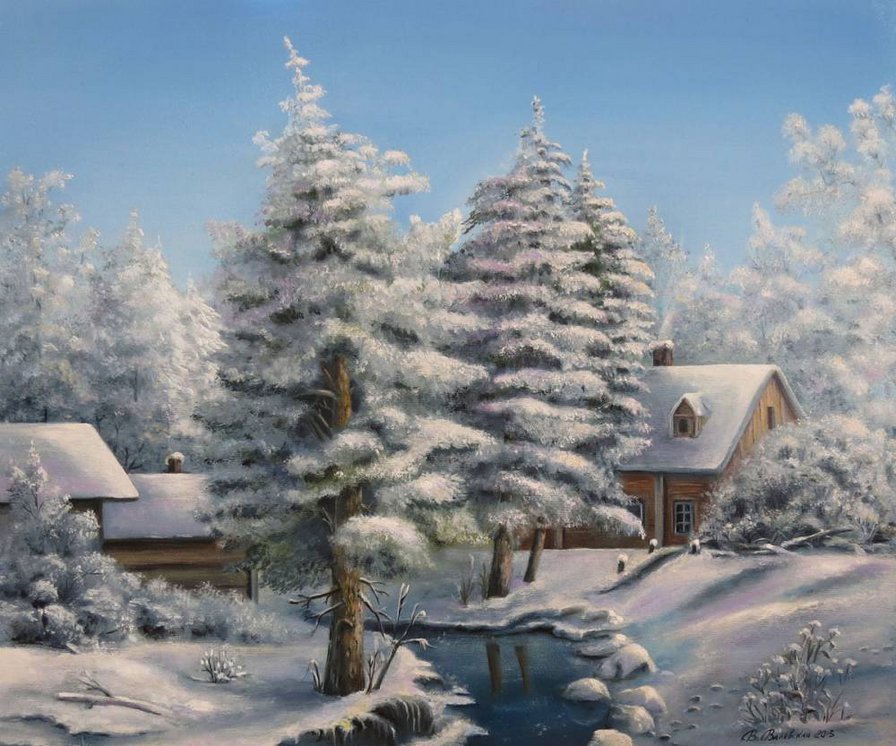 сударыня зима - пейзаж, зима - оригинал