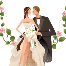 Оригинал схемы вышивки «Свадьба» (№529532)
