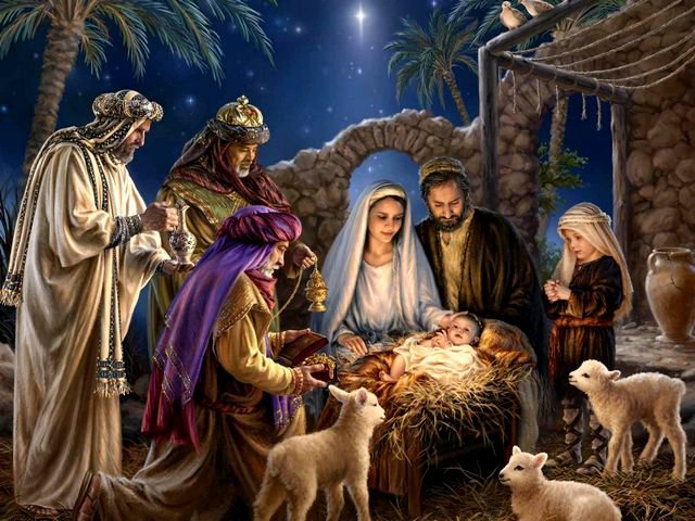 волхвы - дона гелсингер, рождество, мать, иисус, волхвы, религия, дитя - оригинал