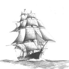 Схема вышивки «Корабль»