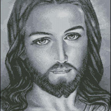 Оригинал схемы вышивки «Иисус» (№531935)