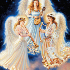 Схема вышивки «Три ангелов»
