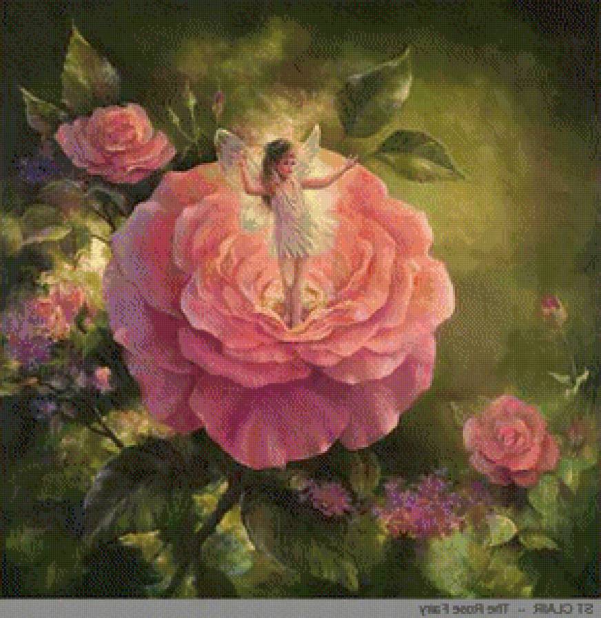 цветочная фея 2 - гибискус, роза, фея, эльфы, цветы, сказка - предпросмотр
