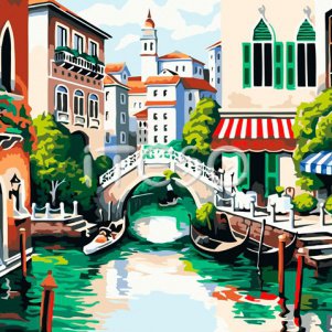 Венеция - пейзаж, город, река - оригинал