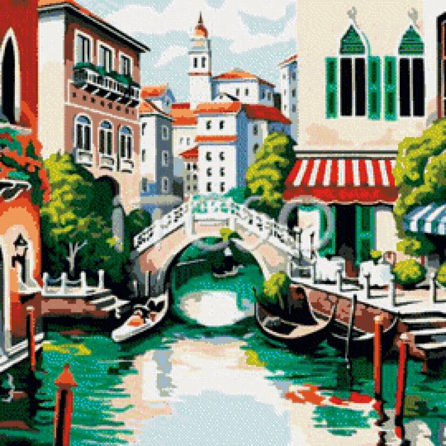 Венеция - пейзаж, река, город - предпросмотр