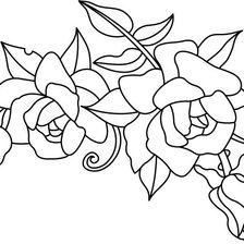 Оригинал схемы вышивки «розы» (№536903)