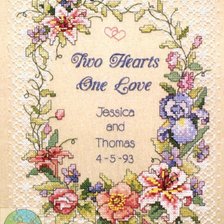 Оригинал схемы вышивки «Два сердца - одна любовь» (№537358)
