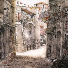 Средневековый переулок